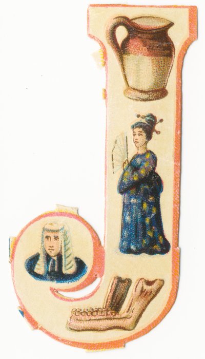 J: üveg, japán, állkapocs, bíró (színes litográfia) alkotó: Unknown artist