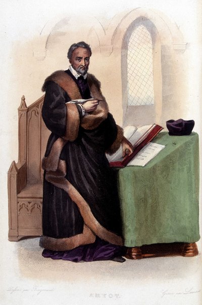 Jacques Amyot (1513-1593), francia humanista és író, - „Le Plutarque francais”, Ed. Mennechet alkotó: Unknown artist