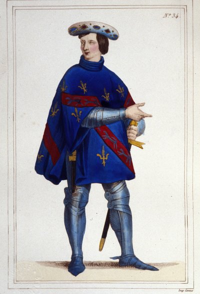 Jacques de Bourbon, La Marche grófja, Franciaország rendőre 1354-ben (? -1361). alkotó: Unknown artist