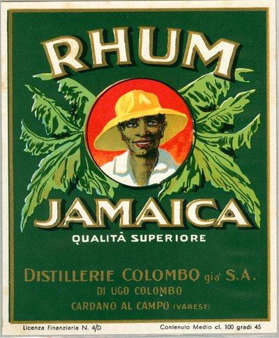 Jamaica rum alkohol reklámja (Chromolitography, 19. század vége) alkotó: Unknown artist