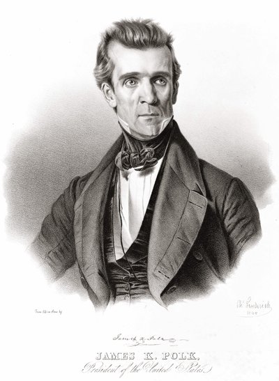 James K. Polk, az Egyesült Államok elnöke alkotó: Unknown artist