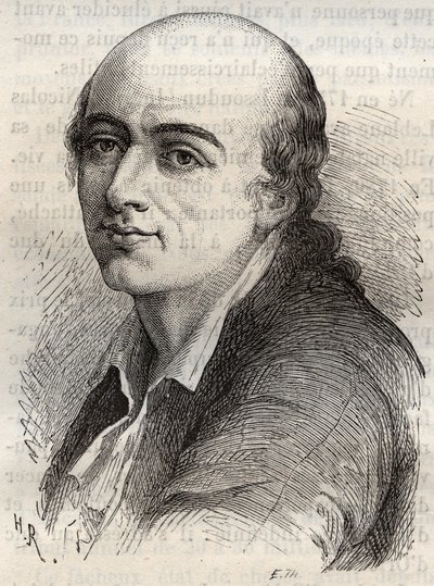 Jean-Claude Delametherie (Jean Claude la metherie) (1743-1817) francia természettudós, ásványkutató és paleontológus. alkotó: Unknown artist
