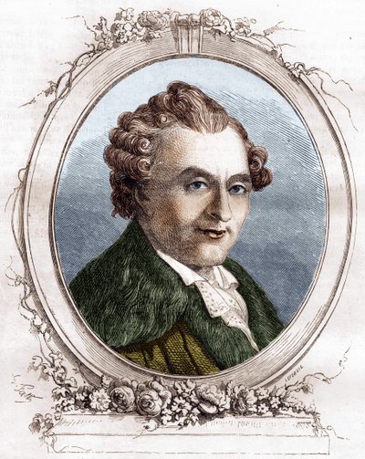Jean Michel Sedaine. Francia drámaíró 1719-1797. alkotó: Unknown artist