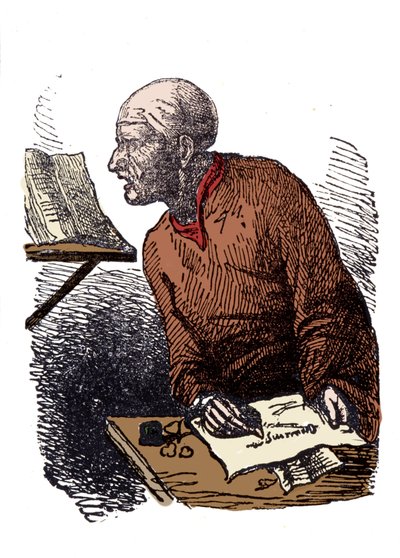 John Duns Scotus (1265? -1308) Jean Duns Scottnak vagy Jean Duns Scotnak is nevezi, ferences filozófusnak. alkotó: Unknown artist