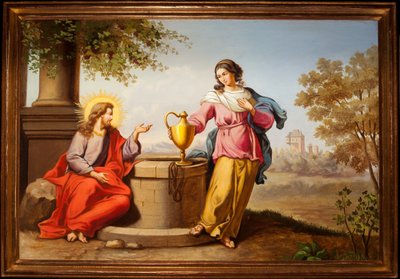 Jézus és a szamaritánus alkotó: Unknown artist