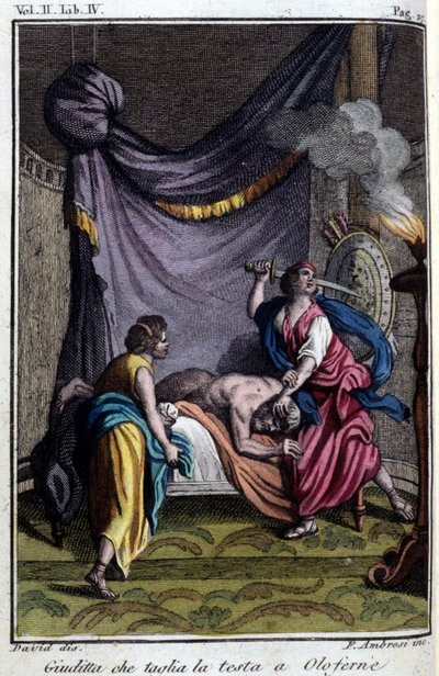 Judit levágja Holoferne fejét. alkotó: Unknown Artist