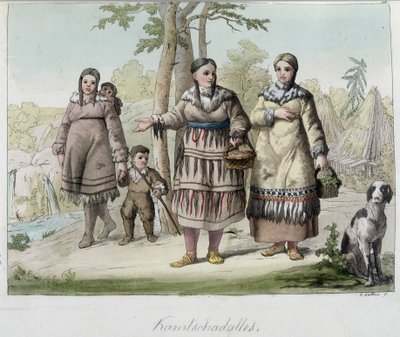 Kamtschadales (vagy Kamtschadalles), Szibéria népe. alkotó: Unknown artist