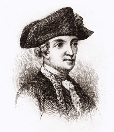 Chastellux lovagja, François Jean, Chastellux márki (1734 - 1788), francia író és katona portréja - grav. 19. század. alkotó: Unknown artist