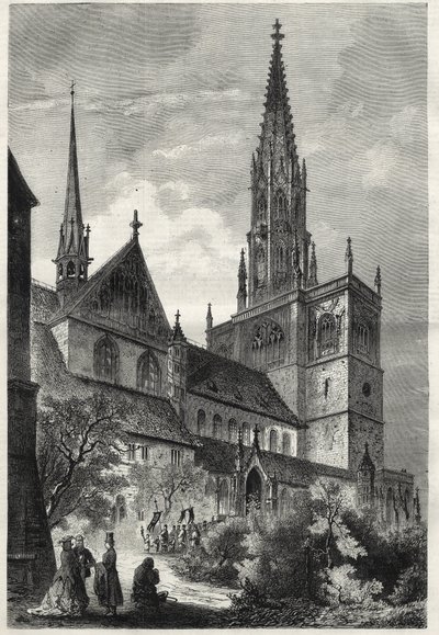 Konstanzer Munster - A Konstanzi Minster vagy Konstanzi katedrális - Németország - Cathedrale Notre-Dame (Notre Dame) de Constance - 1868 - alkotó: Unknown artist