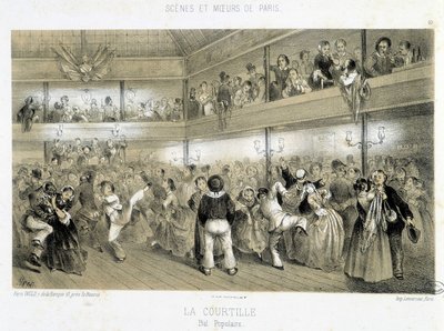 La Courtille: népbál – XIX alkotó: Unknown artist