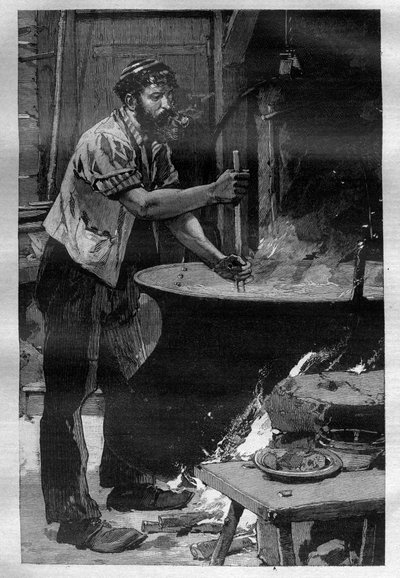 A Gruyere sajt készítése – Gravírozás „La Science francaise”-ben” alkotó: Unknown artist