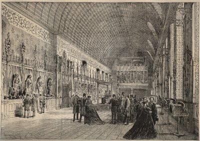 A pierrefondsi kastély fegyverszobája - Viollet-Leduc (Viollet Leduc) 1880-as metszetének restitúciója alkotó: Unknown artist