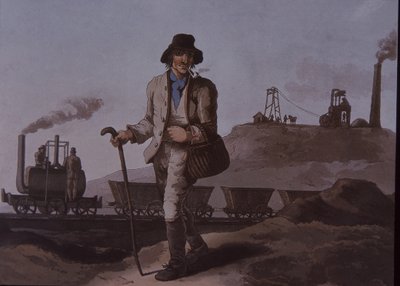 Munkás, korai ipari forradalom, 19. század eleje (színes litó) alkotó: Unknown artist