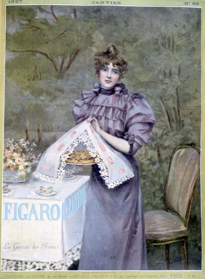 A király tortája, Frédéric Vallet – a „Figaro Illustré” című filmben, 1897. jan. alkotó: Unknown artist