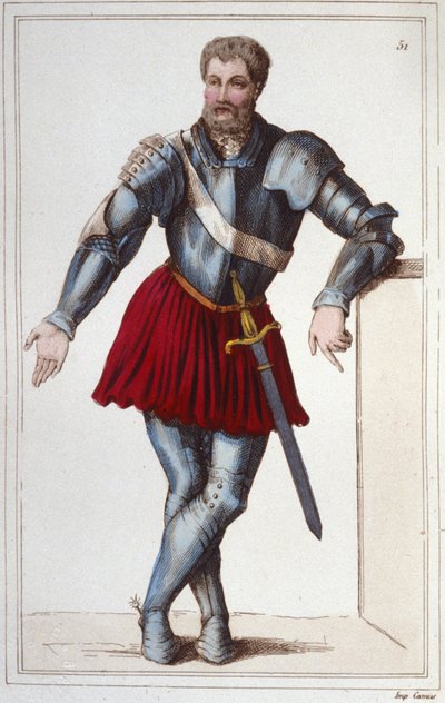 Bayard lovag (1475-1524) metszet 1830 alkotó: Unknown artist