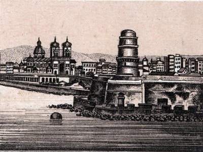 Le fort Saint Jean a Marseille a „A világ 168 nézetet illusztrál” című filmben, dátum nélkül (19. század vége) alkotó: Unknown artist