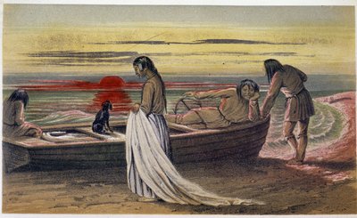 Lepel „” A tekercselő lap”” – Hind, London „A Labrador-félsziget felfedezése” című könyvében alkotó: Unknown artist