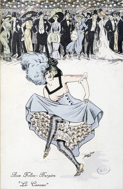 Folies-Bergères: a „Cancan”, n.d. alkotó: Unknown artist