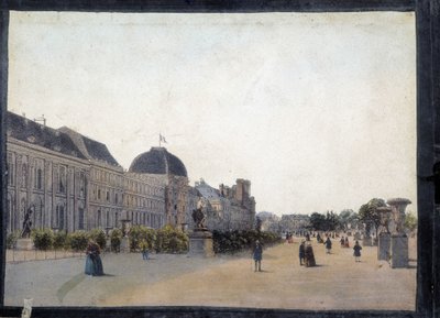 Les Tuileries – „Párizsi panoráma a panoptikus poliorámához”, 1850 körül alkotó: Unknown artist