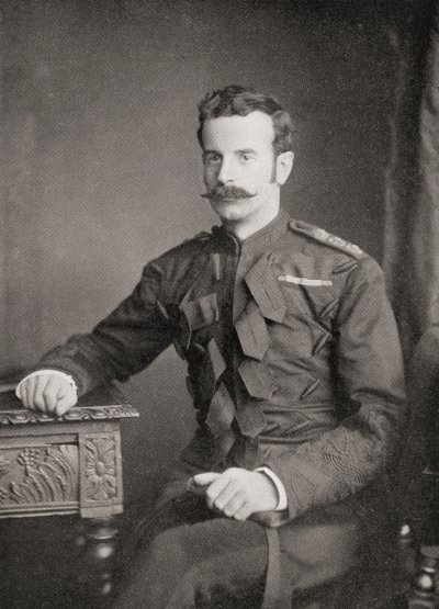 Douglas Mackinnon altábornagy, Baillie Hamilton Cochrane, Dundonald 12. grófja, Louis Creswicke Dél-Afrika és a transzvaali háború című könyvéből, pub. 1900 alkotó: Unknown