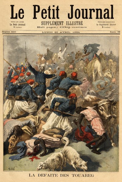 Joseph Joffre alezredes (1852-1931), a szudáni francia erők parancsnoka (Francia Szudán, tényleges Mali), 1894. március 23-án benyújtotta a „Tengereguif” tuareg törzseket a Goro és Fati tavak között - hadnagy Joseph Joffre ezredes alkotó: Unknown artist