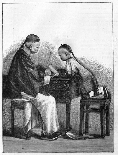 Élet Kínában a 19. században: előadás alkotó: Unknown artist
