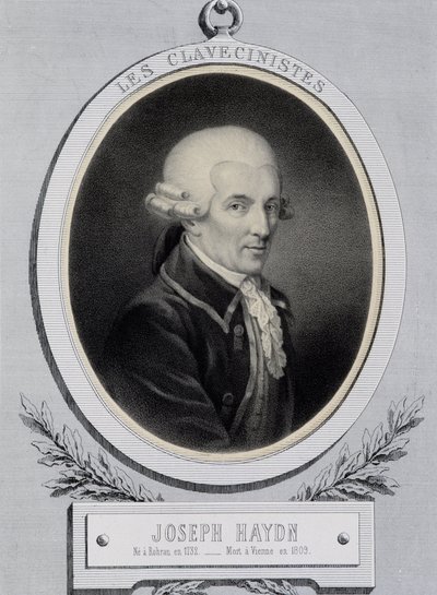 Franz Joseph Haydn (1732-1809) zenész medált portréja alkotó: Unknown artist