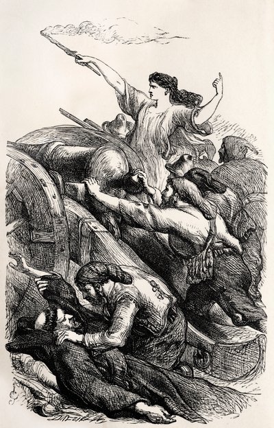 Lord Byron-illusztráció az angol költő „Childe Harold” című verséből (metszet) alkotó: Unknown artist