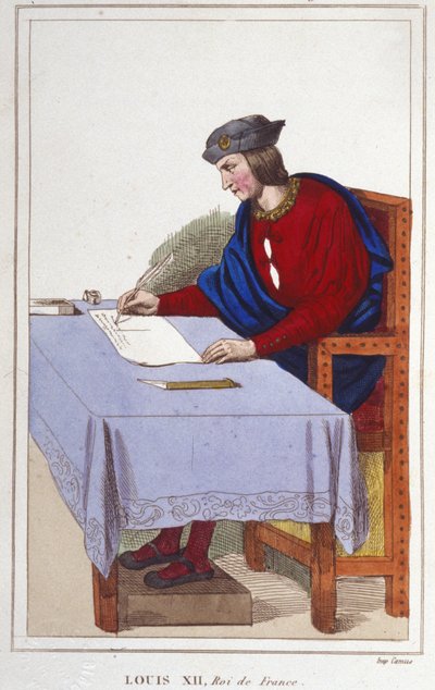 XII. Lajos (1462-1515), francia király 1830-as metszete alkotó: Unknown artist