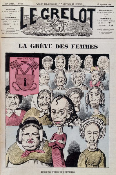 Louise Michel női sztrájkot vezet alkotó: Unknown artist