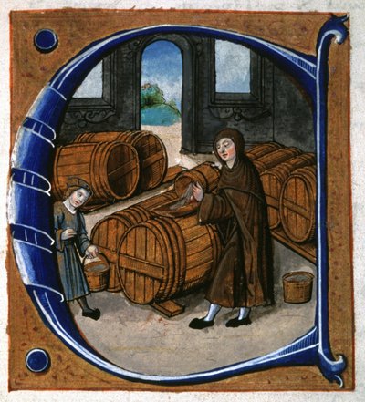 Bor gyártása. kb. 1450 (miniatűr) alkotó: Unknown artist