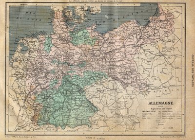 Németország térképe 1891-ben - Németország térképe 1891-ben - alkotó: Unknown artist