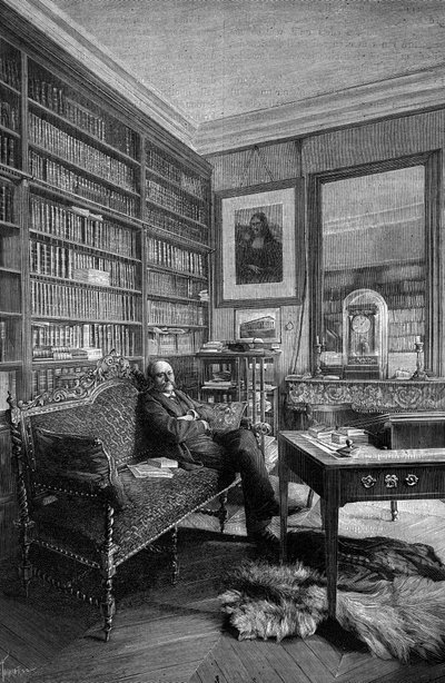 Marcellin Berthelot (1827-1907), francia kémikus, gyakorlatában. Metszet a „természetbe: áttekintés a tudományokról és alkalmazásukról a művészetben és az iparban” március 31. alkotó: Unknown artist