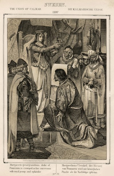 1. Margit, Dánia, Norvégia és Svédország (1353-1412) – Kalmari Unió (Calmar) 1397 – A Kalmari Unió, Anonymous alkotó: Unknown artist