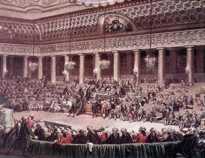 Az Alkotmányozó Nemzetgyűlés 1789. augusztus 4-én éjjel a kiváltságok eltörléséről alkotó: Unknown artist