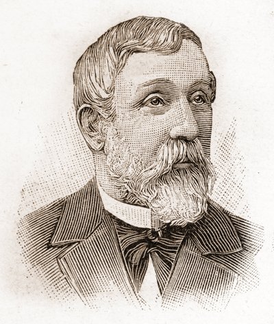 Az Academie Francaise tagjai 1895-ben: Alfred Mezieres (1826-1915) irodalomtörténész, francia politikus és esszéista portréja. alkotó: Unknown artist