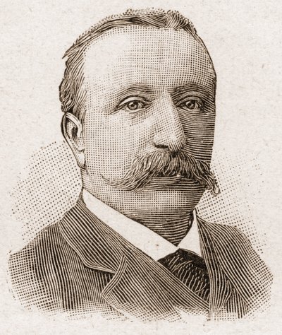 Az Akadémia Francaise tagjai 1895-ben: Albert Sorel (1843-1906) francia történész portréja. alkotó: Unknown artist