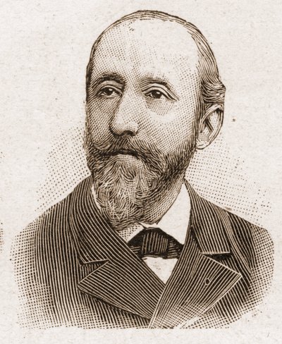 Az Academy Francaise tagjai 1895-ben: Jules Claretie (1840-1913) francia regényíró, drámaíró és kritikus portréja. alkotó: Unknown artist