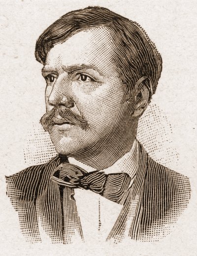 Az Academy Francaise tagjai 1895-ben: Paul Bourget (1852-1935) francia író portréja. alkotó: Unknown artist