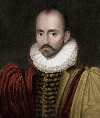Michel Eyquem de Montaigne 1533-1592 - metszet - XIX. alkotó: Unknown artist