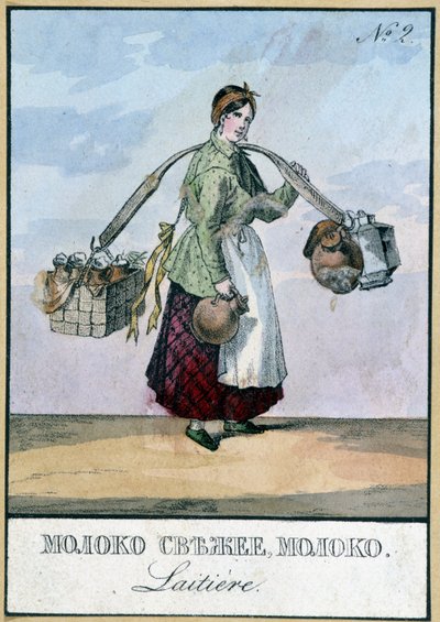 Tejkereskedő Oroszországban, Bibl. az Arts Deco. alkotó: Unknown artist