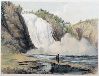 Montmorency Falls, Kanada – Coke Smyth, London „” Shyth vázlatai a Kanadában” című filmben alkotó: Unknown artist
