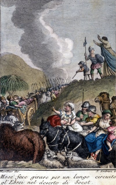 Mózes hosszú ideig vezette a zsidó népet a szókóti sivatagban. alkotó: Unknown artist