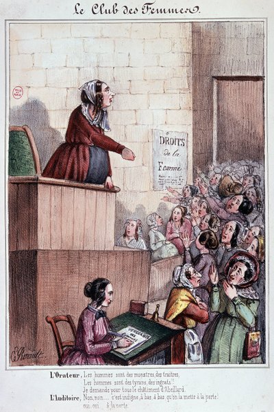 Mouffetard Street női klubja az 1848-as forradalom idején alkotó: Unknown artist