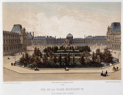 Napóleon tér és a Tuileries-palota alkotó: Unknown artist