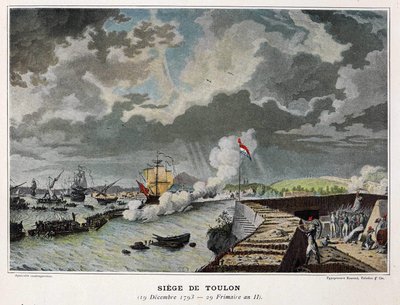 Tengerészeti csata: Toulon ostroma 1793.12.19. - „” Napóleon tengeri csatái” című filmben” alkotó: Unknown artist