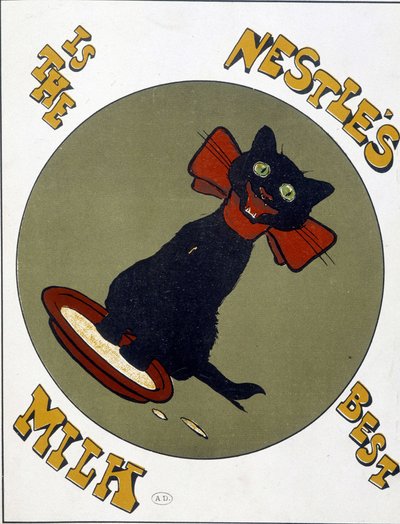 A Nestlé a legjobb tej – reklámozza a Nestlét alkotó: Unknown artist