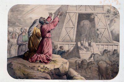 Noé bárkája – Noé bárkájának kijárata – Biblia alkotó: Unknown artist