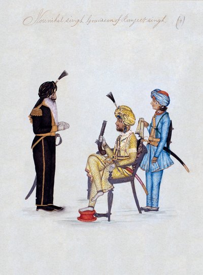 "Nounihal Singh Ranjeet Singh unokája" alkotó: Unknown artist