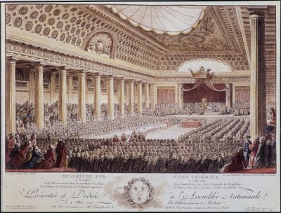 A Versailles-i közgyűlés megnyitója május 5-én alkotó: Unknown artist